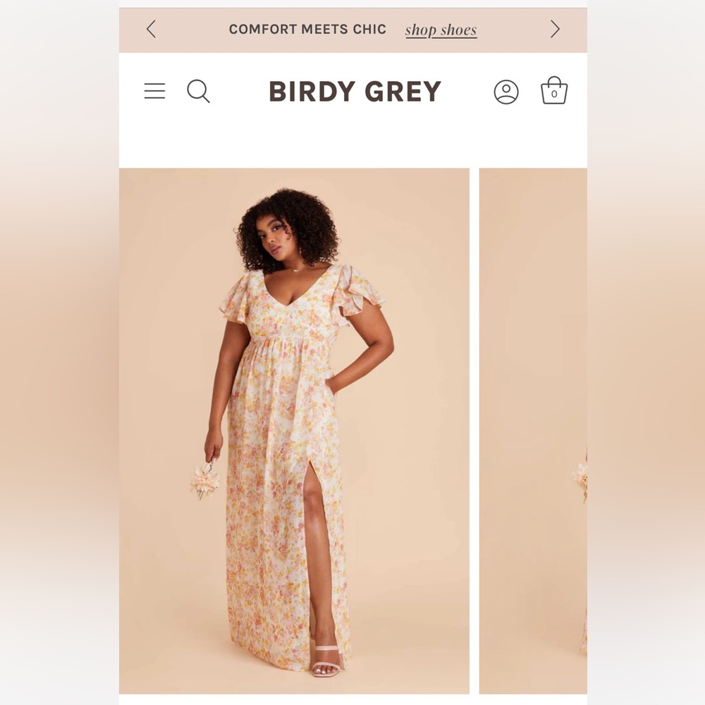 Birdy Grey Hannah Empire Dress in pressed floral